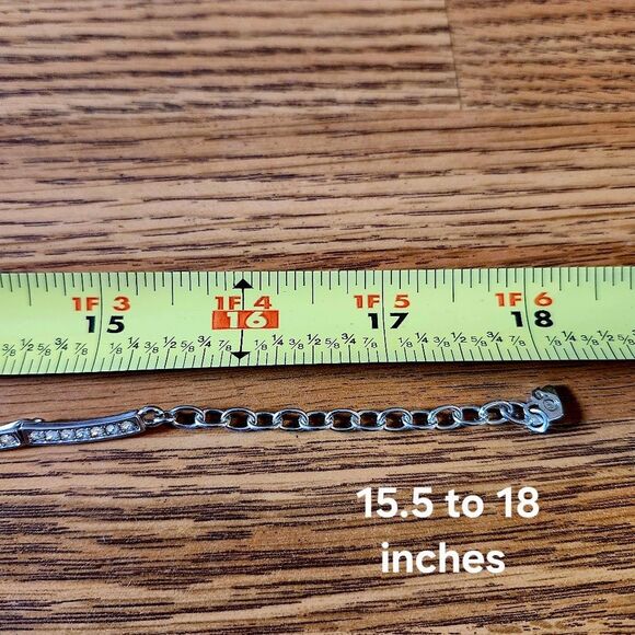 SWAROVSKI Crystal Bar Link Necklace WEDDING READY! - Picture 7 of 10